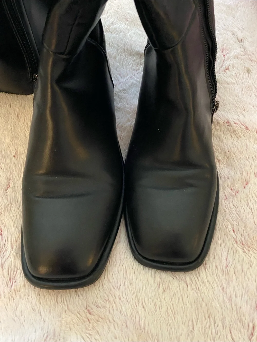 Over-the-Knee Black Suede Boots